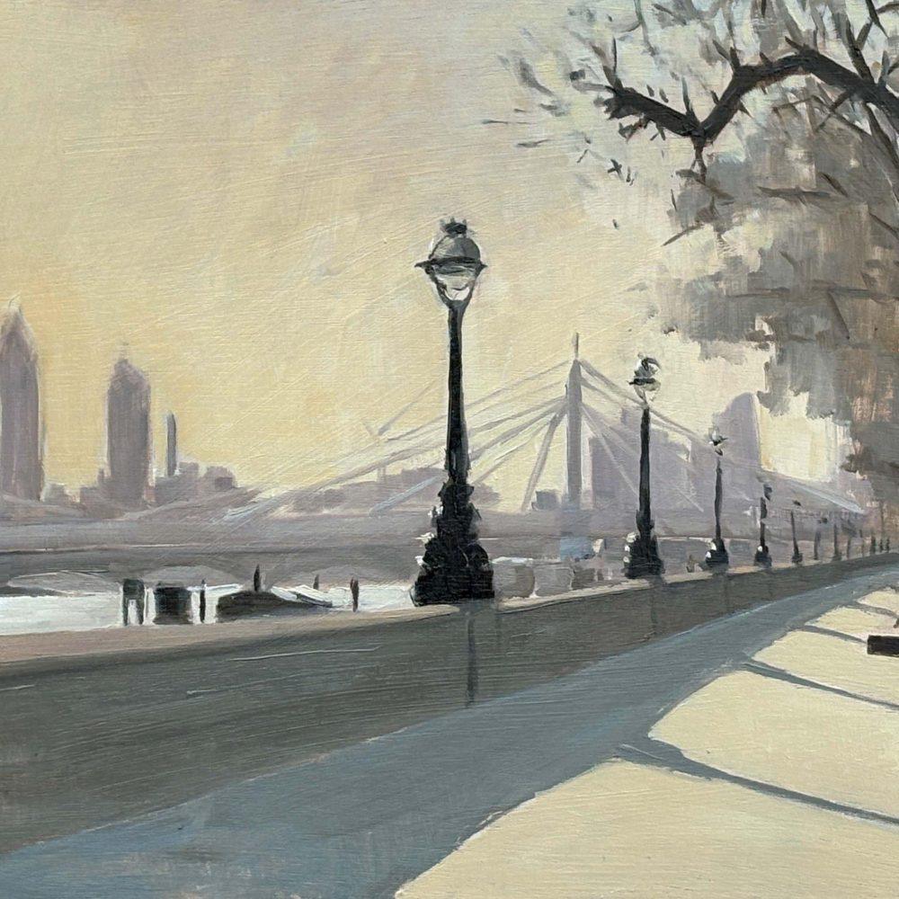 Albert Bridge late afternoon