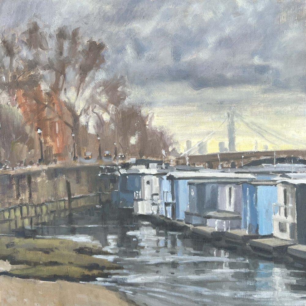 Cheyne Walk houseboats